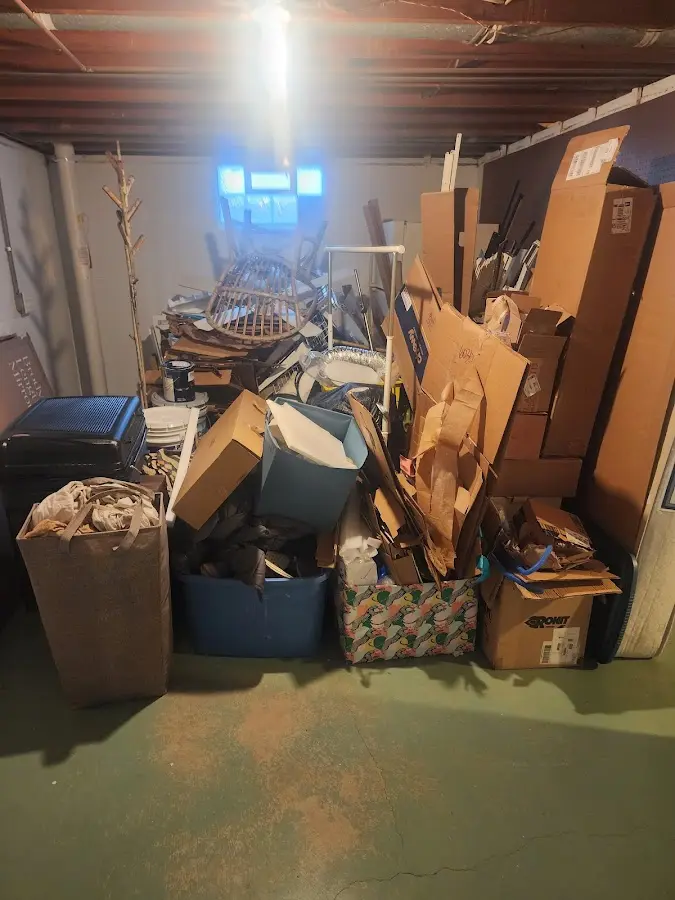 Roll-off dumpster container at job site for 15 Yard Dumpster Rental in Miami